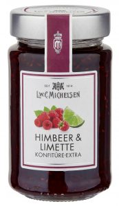 L.W.C. Michelsen Himbeer & Limette Konfitüre -Extra- 280g