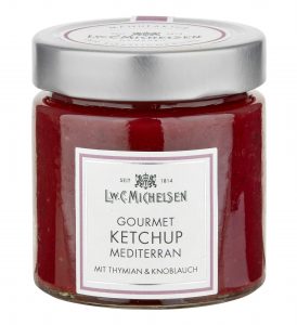 L.W.C. Michelsen Gourmet Ketchup Mediterran mit Thymian & Knoblauch 185g