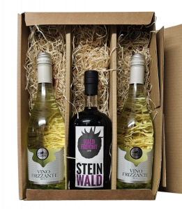 Steinwald Waldfrucht Likör 25% vol. 0,7L Geschenkset mit Secco