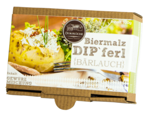 Dorfküche Biermalz Dipferl mit Bärlauch Gewürz Dipp 100g