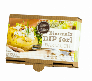 Dorfküche Biermalz Dipferl mit Bärlauch Gewürz Dipp 100g