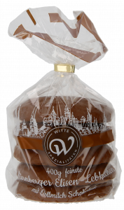 Witte Elisen Lebkuchen Vollmilch 400g