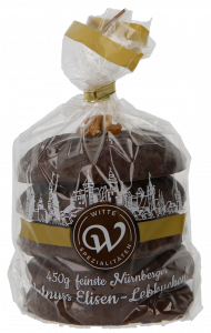 Witte Elisen Lebkuchen Walnuss 450g
