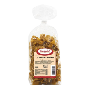 Kreuzerhof Bandnudel 16mm Curuma Pfeffer 250g