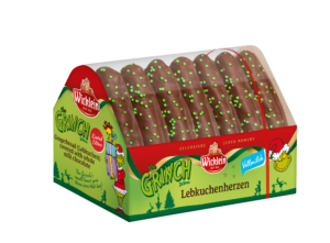 Wicklein Lebkuchenherzen Grinch 215g
