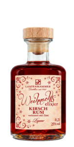 Lantenhammer Weihnachtselixier – Kirsch Rum Liqueur mit Zimt 25% vol. 0,5L